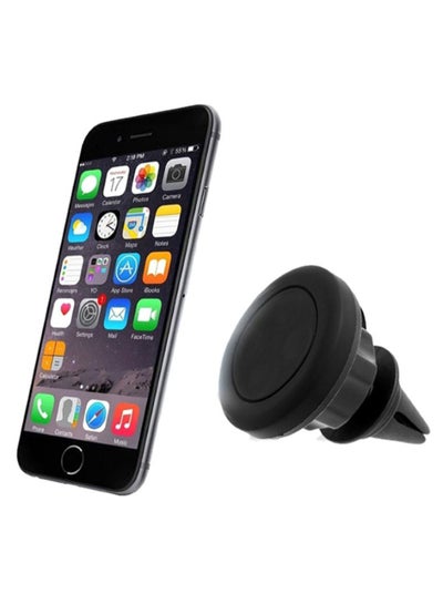 Buy Universal Magnetic Car Air Vent Mount Mobile Holder Black in Saudi Arabia