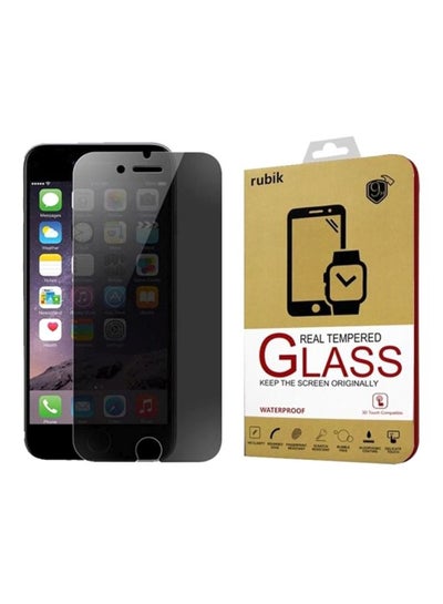 Buy For iPhone 7 - Rubik Privacy Tempered Glass Screen Protector For Apple iPhone 7 Black in Saudi Arabia