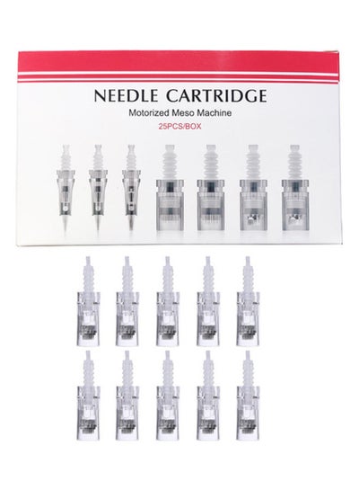 اشتري مجموعة خراطيش قابلة للاستبدال ديرما ألتيما M5/M7/MYM/N2 مزوّدة ب12 سنّ و مكونة من 25 قطعة نيدل 8سم في السعودية