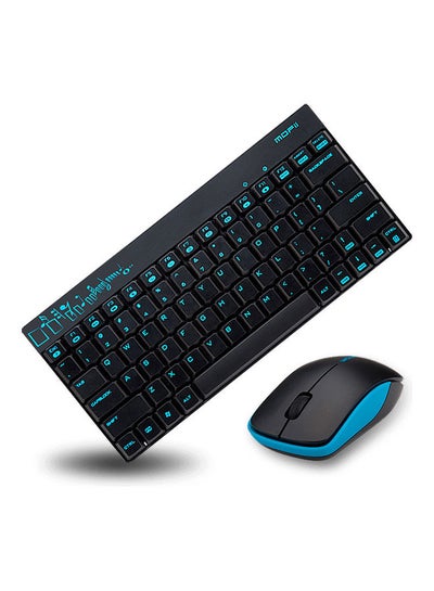 Buy Mofii X210 2.4g Wireless Keyboard Mouse Combo Black in UAE