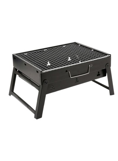 Buy Portable BBQ Charcoal Grill Black 36X10.5X28cm in UAE