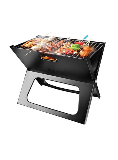 Buy Portable BBQ Charcoal Grill Black 48x31x40cm in Saudi Arabia