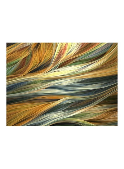 Buy Threads Printed Self-Adhesive Wall Sticker Yellow/Blue/Green 60x45cm in Egypt