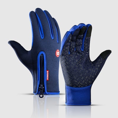 Buy Cycling Gloves Windproof Waterproof Anti-Slip 15cm in UAE