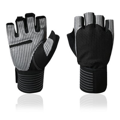 Buy Breathable Short Finger Tear-resistant Cycling Gloves 22cm in UAE