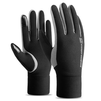 Buy Touchscreen Rainproof Sports Gloves with Warm Lining 27cm in UAE