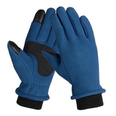 Buy Thermal Polar Fleece Winter Touchscreen Gloves 26cm in UAE