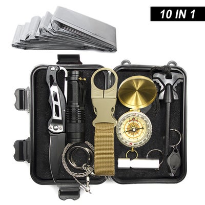 Buy Multifunctional Survival Kit For Camping 17cm in UAE