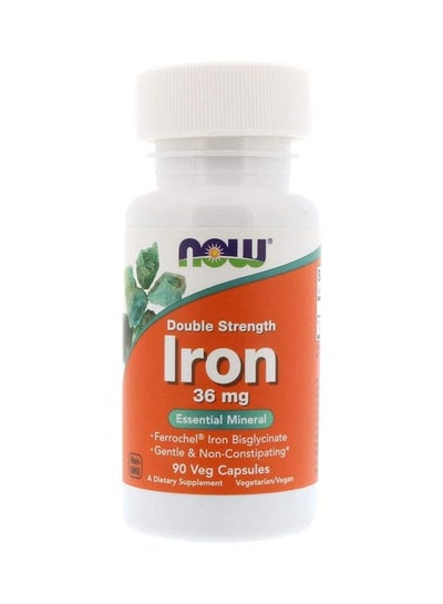 اشتري Double Strength Iron 36 mg - 90 Veg Capsules في الامارات