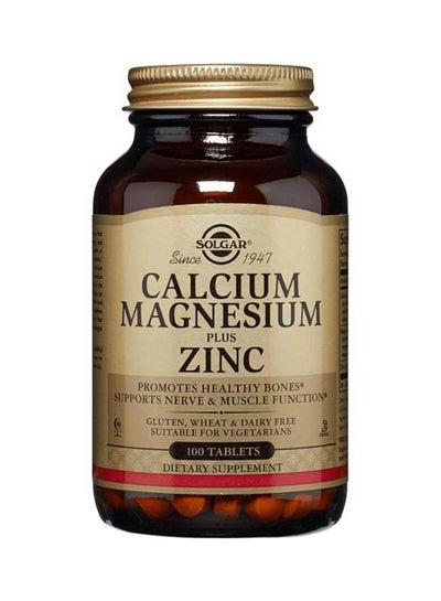 Buy Calcium Magnesium Plus Zinc - 100 Tablets in UAE