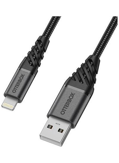 Buy USB-A To Lightning Cable Black in UAE