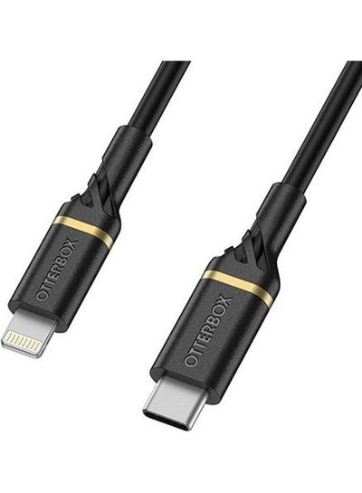 اشتري كابل USB-C إلى Lightning أسود في السعودية