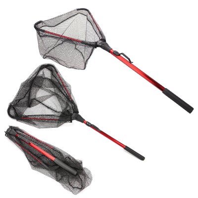 Fishing Net Folding Landing Net - Collapsible Fishing Nets with Telescopic  Pole