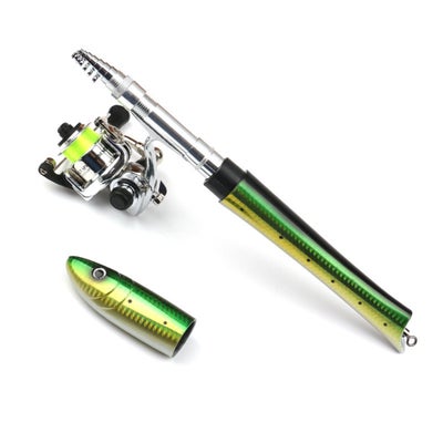 Portable Mini Pocket Pen Fishing Rod With Spinning Kit 28cm price in UAE, Noon UAE