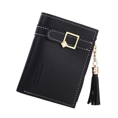 Buy Fringed Easy To Carry Letter Card Bag Black in UAE