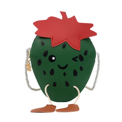اشتري حقيبة صغيرة بتصميم لطيف على شكل فراولة أخضر في الامارات
