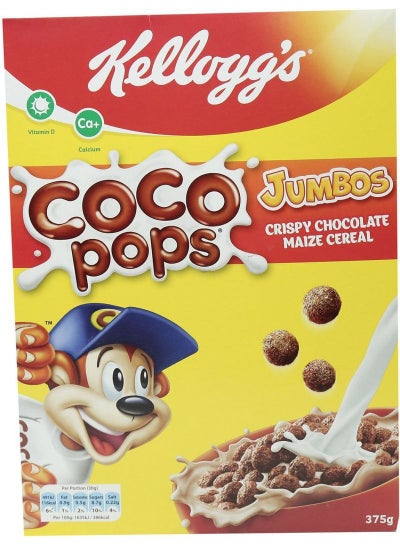 Coco Pops Jumbos Crispy Chocolate Maize Cereal 375grams price in UAE ...