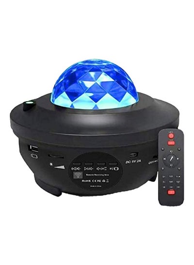 Buy Bluetooth Night Projector Light With Remote Black/Blue in Saudi Arabia