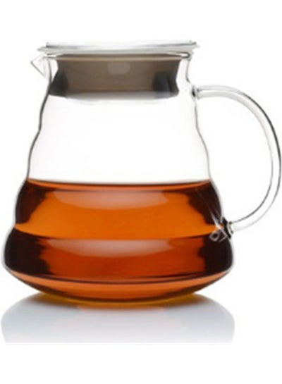 Buy Heat-resistant teapot coffee pot clear 650ml in UAE