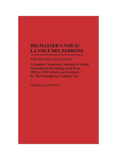 اشتري His Master's Voice/La Voce Del Padrone Hardcover في الامارات