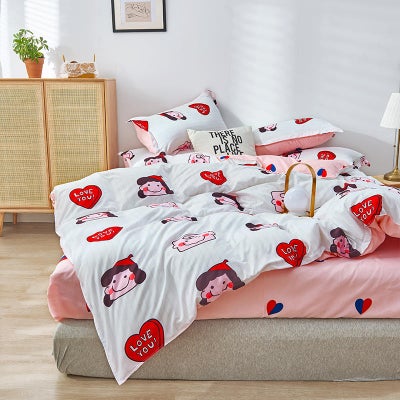 Buy 4-Pieces Super King Size Natural Element Printed Bedding Set Polyester Multicolour in Saudi Arabia