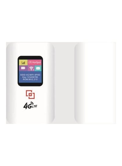 Buy HVV 4G LTE Mobile Hotspot Unlocked Travel Wifi Router With SIM Card Slot White in UAE