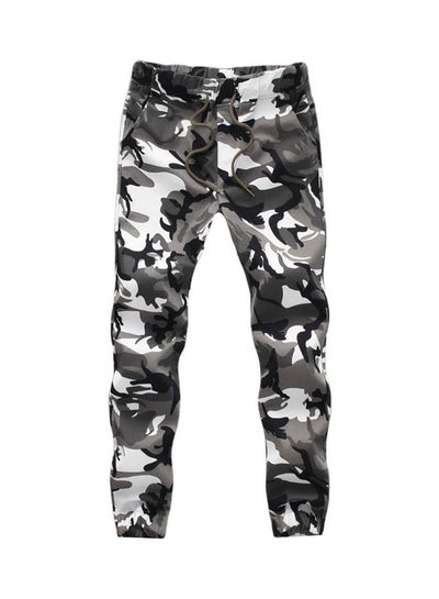 اشتري Camouflage Pattern Cargo Pants Green/Grey/Black في السعودية