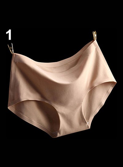 Buy Comfortable Ultra thin Seamless Briefs Underwear Beige in Saudi Arabia