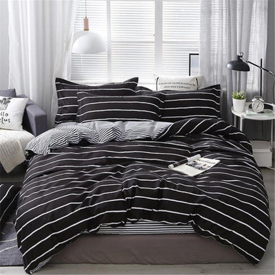 Buy 4-Piece Simple Trend Style Bedding Set Polyester Multicolour 150x200cm in Saudi Arabia