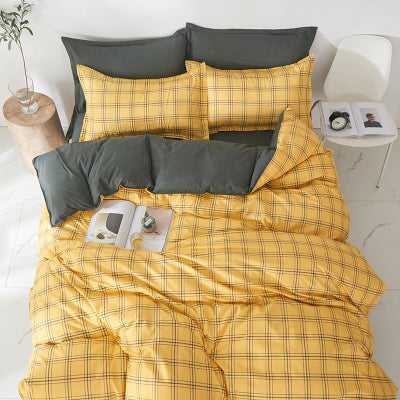 Buy 4-Piece Single Size Active Printed Bedding Set Polyester Multicolour in Saudi Arabia