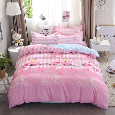 Buy 4-Piece Modern Fresh Style Bedding Set Polyester Multicolour 150x200cm in Saudi Arabia