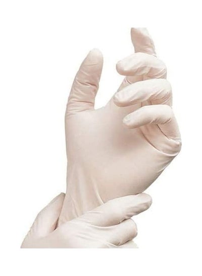Buy High Quality Disposable Latex Hand Gloves | Small | 100 PCs In 1 Box White Small in Egypt