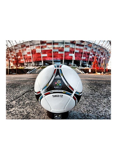 Buy Football Stadium Printed Self Adhesive Wall Sticker White/Grey/Red 60x45cm in Egypt