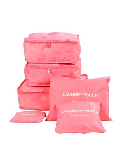 Buy 6-Piece Packing Organizer Set Pink in Egypt