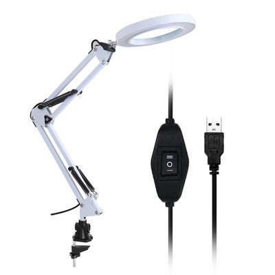 Buy LED Foldable Reading Lamp White 30cm in UAE