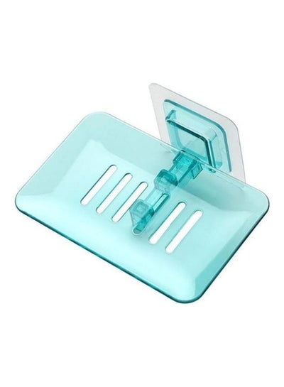 Buy Soap Holder Transparent Green 14cm in Saudi Arabia