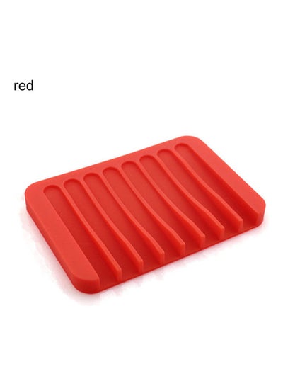 Buy Silicone Soap Holder Red 11.5cm in Saudi Arabia