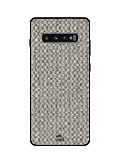 Buy Protective Case Cover For Samsung Galaxy S10 Plus Light Brown Jeans Cloth in Egypt
