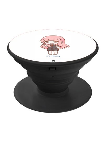 Buy Anime Printed Pop Socket Phone Holder Black in Saudi Arabia