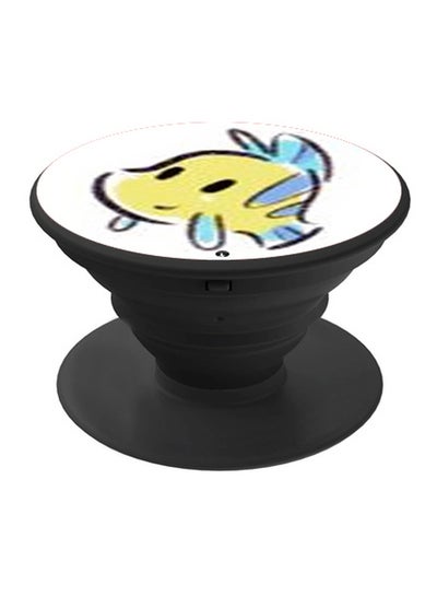 Buy Cartoon Printed Pop Socket Phone Holder White/Blue/Yellow in UAE