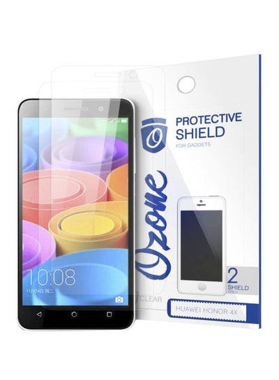 Buy Pack Of 2 Crystal HD Screen Protector Scratch Guard For Huawei Honor 4X Clear in UAE