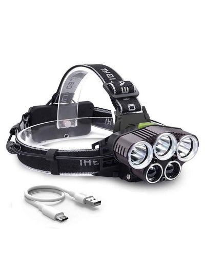 Buy Rechargeable LED Headlamp 11.7*9.9*11.1cm in Saudi Arabia