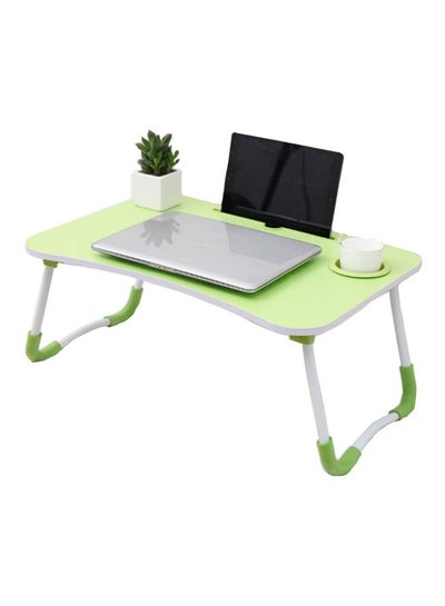 Buy Foldable Laptop Desk Green/White 60x40x28cm in Egypt