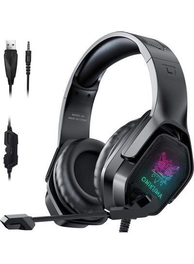 Buy Onikuma X4 Gaming Headset with Mic and Noise Cancellation Headphone with LED Light in UAE