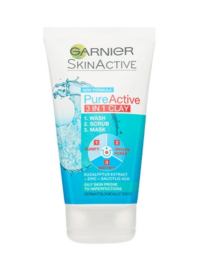 Buy Pure Active 3 In 1 Face Wash 100ml in Egypt