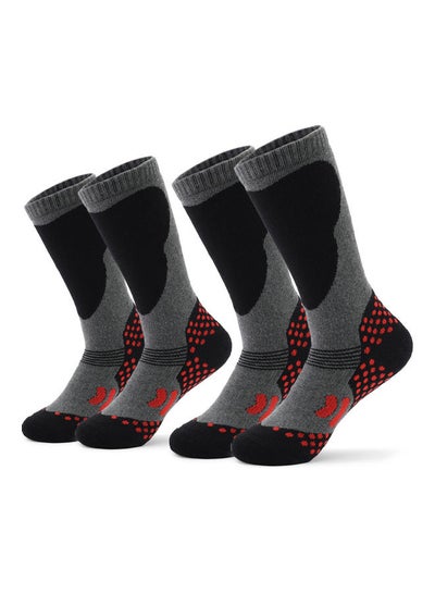 Buy Pair Of 2 Anti-Skid Socks One Size in Saudi Arabia