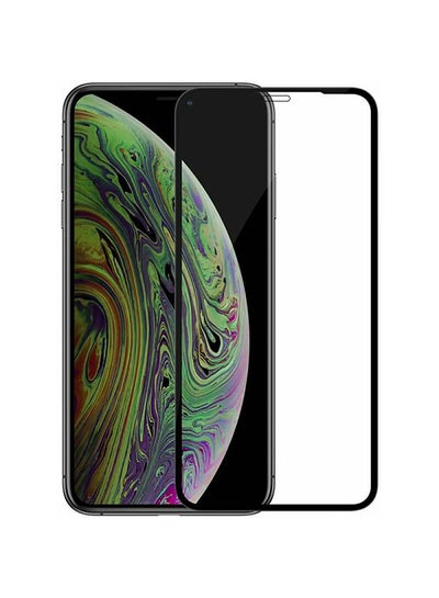 Buy Amazing Cp+ Pro Tempered Glass Screen Protector For iPhone Xs Max Clear/Black in Saudi Arabia