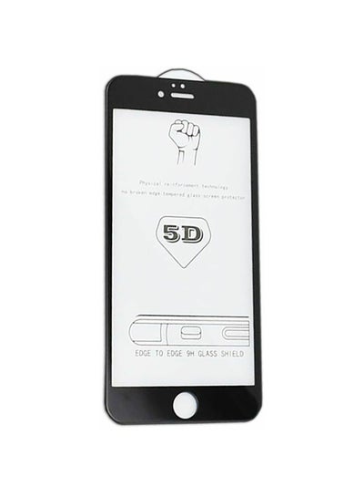 Buy 5D Glass Screen Protector For iPhone 6/6S Black/Clear in Egypt