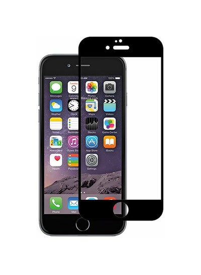 Buy 5D Tempered Glass Screen Protector For iPhone 6S Plus Black/Clear in Egypt