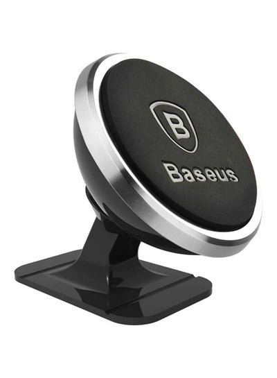 Buy 360-Degree Rotating Magnetic Car Mount Phone Holder Universal Dashboard Phone Stand for iPhone Samsung Huawei (Paste Type) Black/Silver in UAE